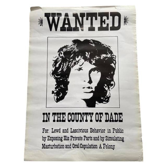 90s Jim Morrison "wanted" Promotional poster