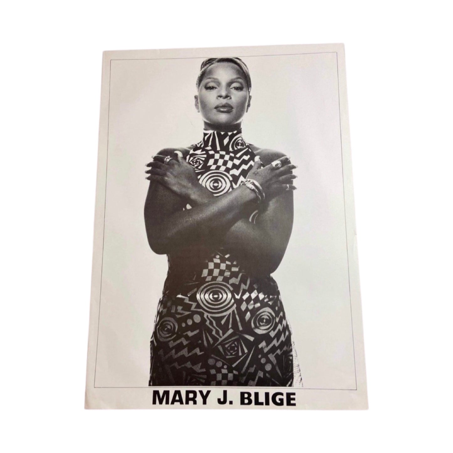 90s Mary J Blige promotional poster