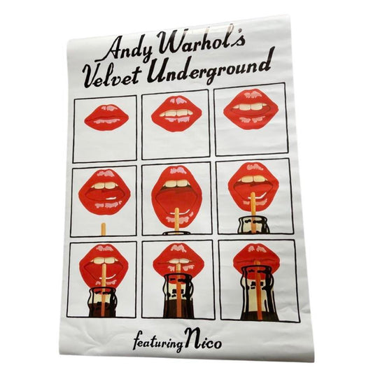 90s Andy Warhols Velvet Underground promotional Poster