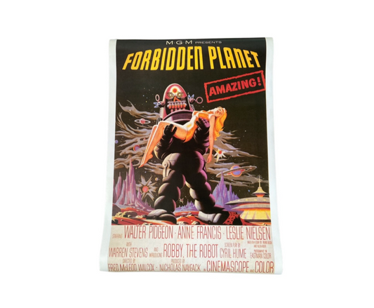 90s Forbidden Planet Movie promotional Poster