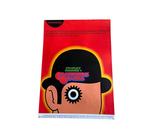 90s A Clockwork Orange Movie promotional Poster