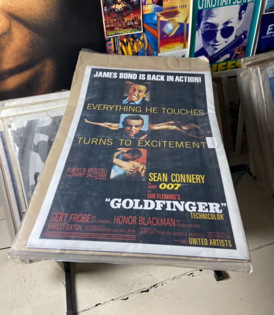 90s James Bond "Goldfinger" Movie Promotional Poster