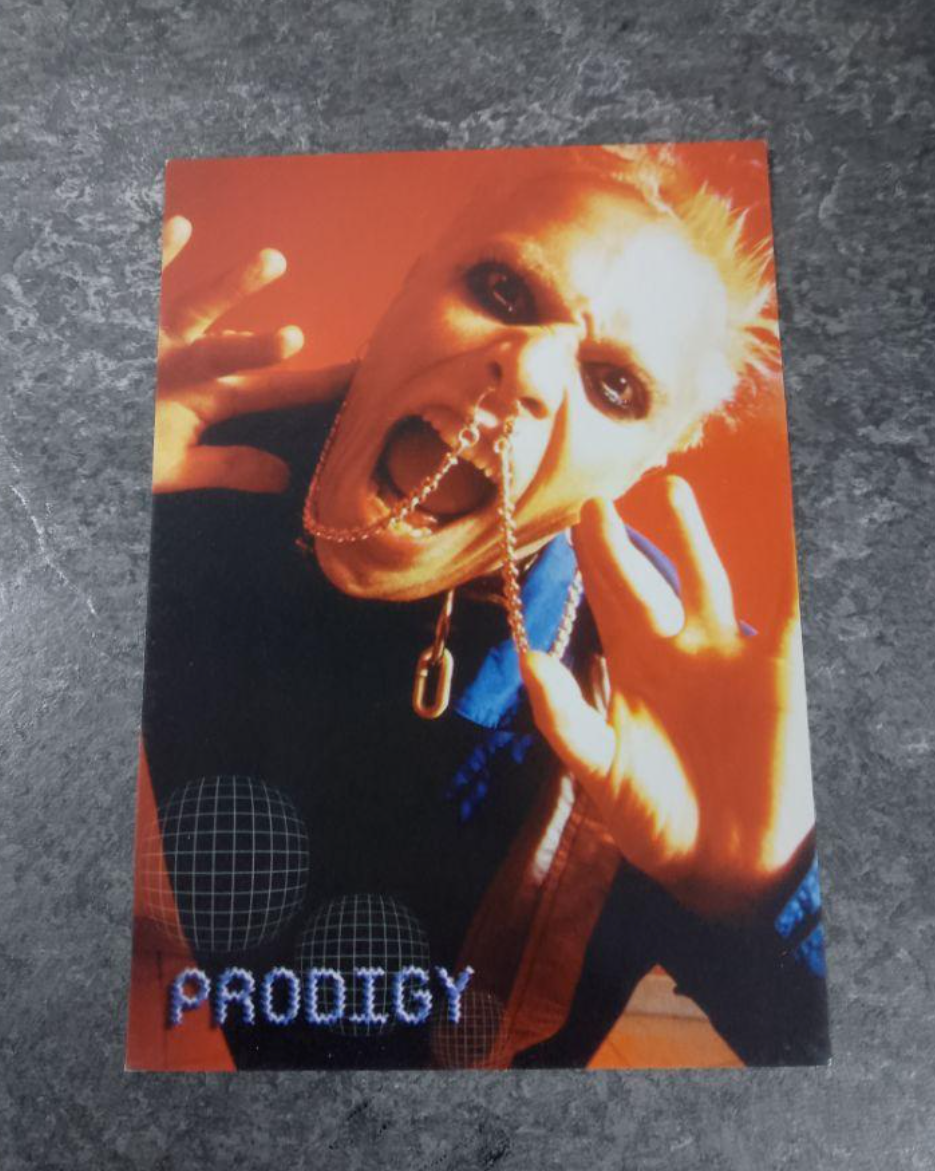 1997 The Prodigy "Keith flint" Postcard set x2