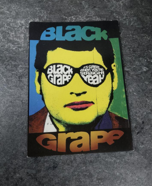 1995 Black Grape "Its Great To Be Straight" Postcard