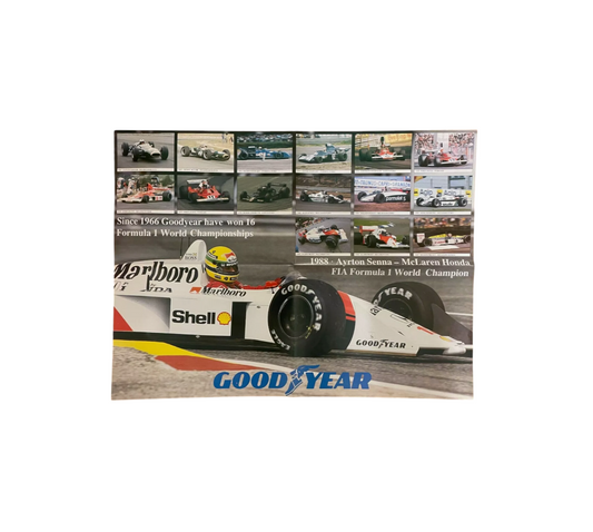 1988 Mclaren Honda good year promotional car Poster