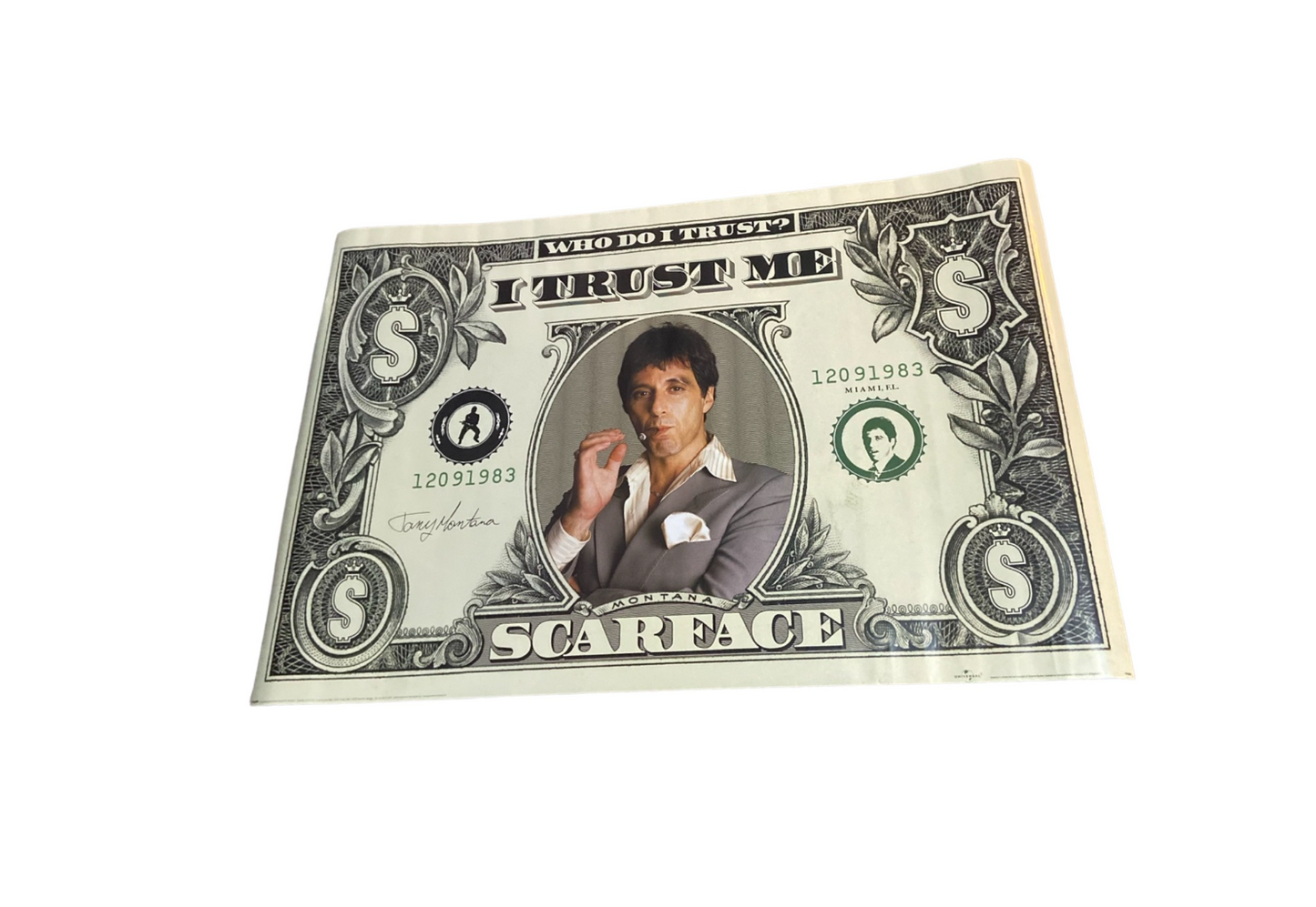 90s SCARFACE "Dollar" Poster