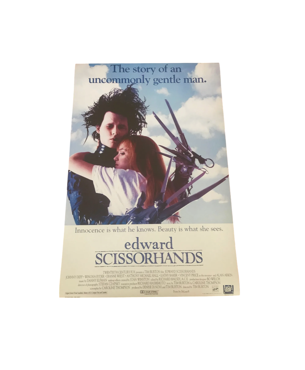 Edward Scissorhands movie promotional Poster