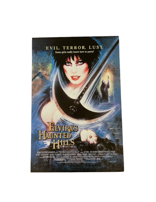 ELVIRA'S Haunted Hills movie promotional Poster