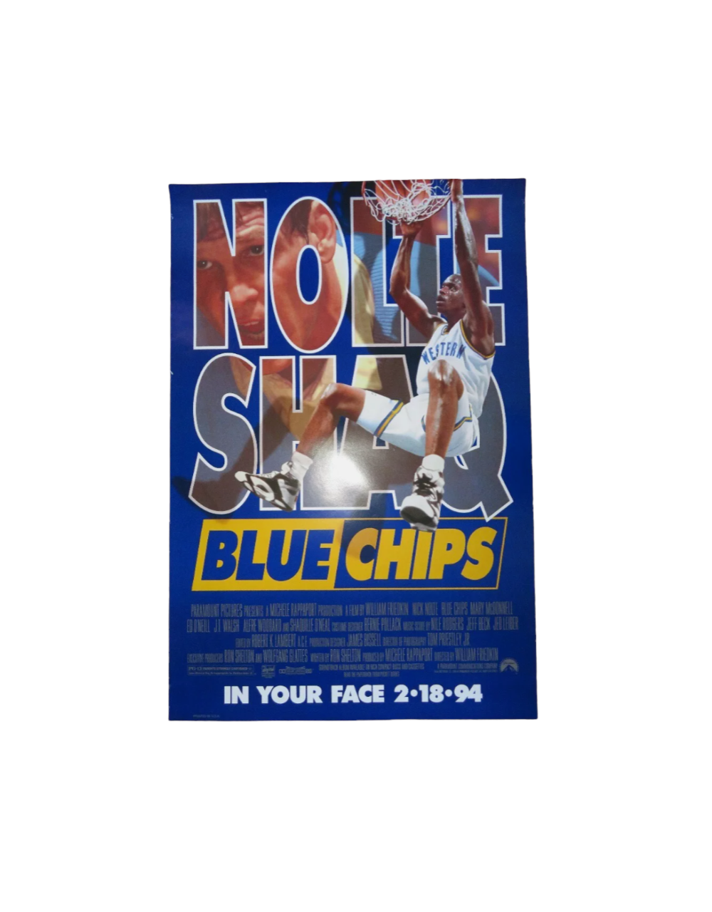 1994 Shaq "Blue chips" promotional one sheet