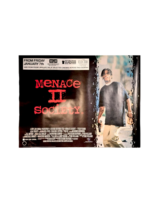 1993 Menace 2 Society Movie Quad poster