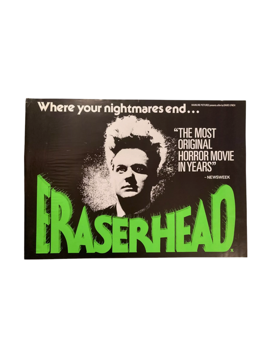 ERASERHEAD Quad movie promotional Poster