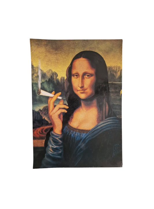 Mona Lisa Weed Smoking promotional Poster