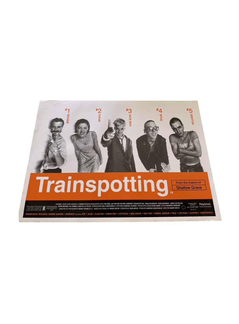 Trainspotting Quad movie promotional Poster