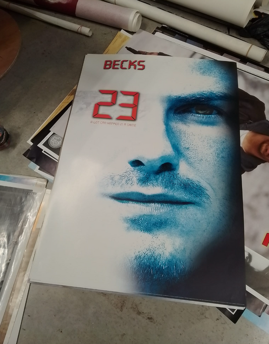 2004 David Beckham 23 promo poster