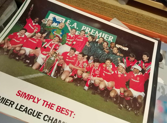 Manchester united 1992 Team Photo poster