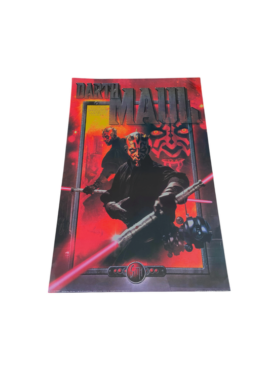 Darth Maul Star wars Laminated promo poster