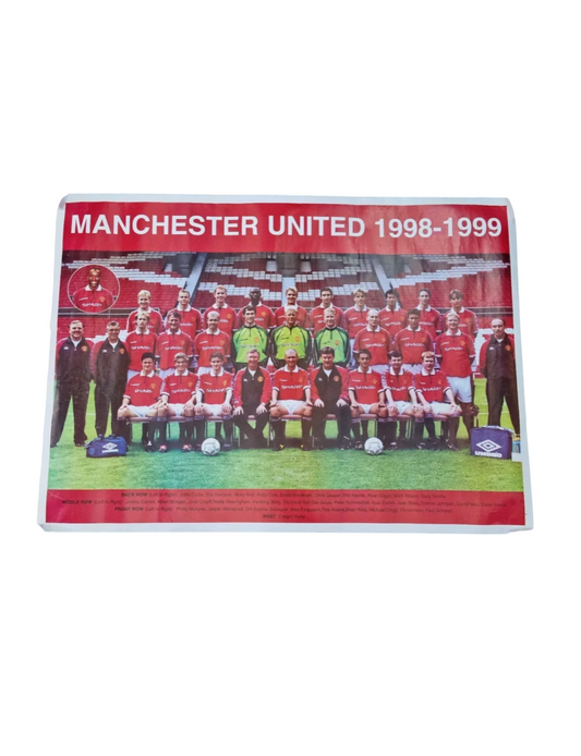 Manchester united 1998 Team Photo billboard poster 60x40"